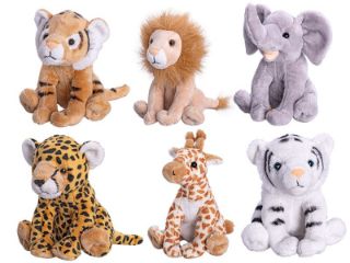 Obrázek z Zvířátko safari sedící plyš 15cm, 6dr 